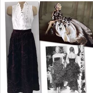 Vintage Skirts - HAN FENG DESIGNER PURPLE VELVET MAXI SKIRT SZ 6 Vintage Skirts - HAN FENG DESIGNER PURPLE VELVET MAXI SKIRT SZ 6